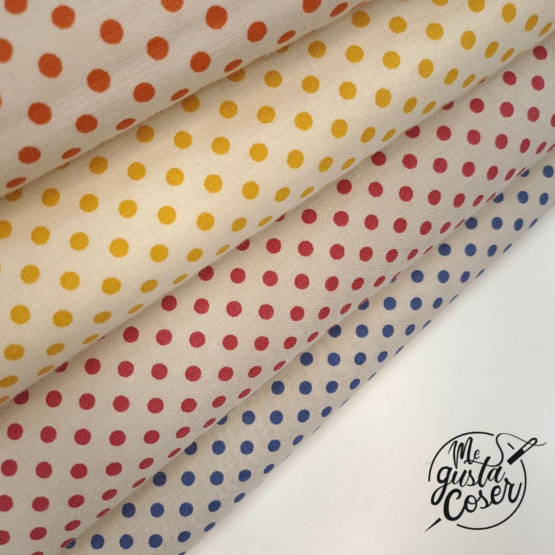 Tela Tilda Patch Creating Memories Polkadot Yellow