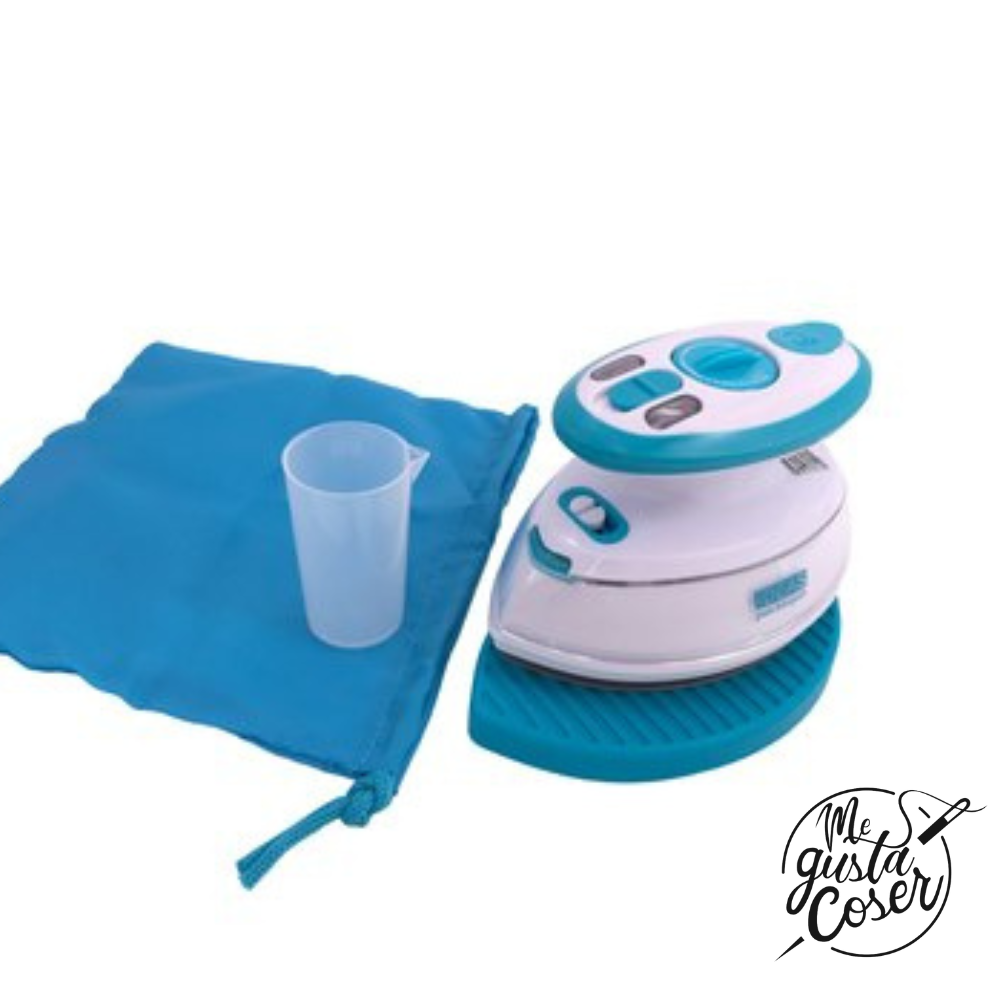 Mini plancha IDEAS de vapor 400W con base de sílice