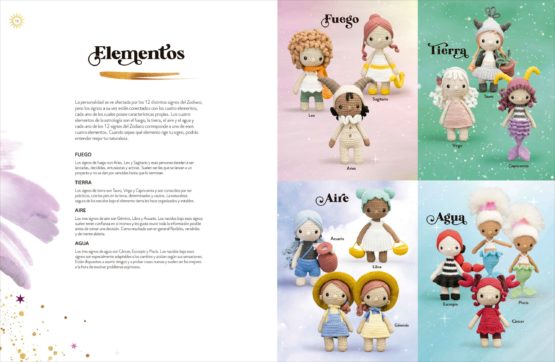 Muñecas del Zodiaco Tejidas a Ganchillo – 12 amigurumis inspirados en los signos zodiacales