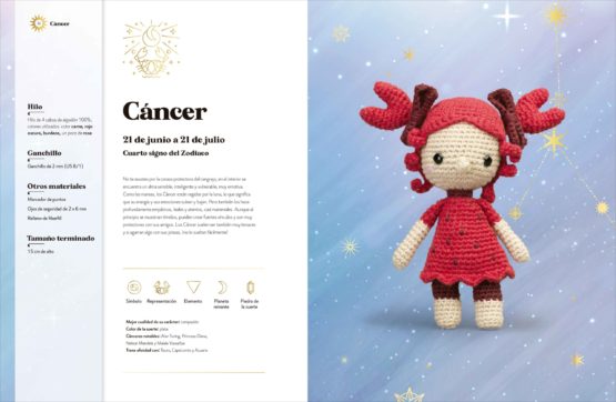 Muñecas del Zodiaco Tejidas a Ganchillo – 12 amigurumis inspirados en los signos zodiacales