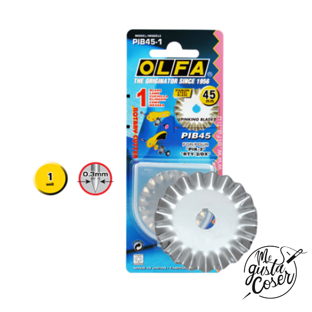 Cuchillas zig zag Cutter Olfa 45mm