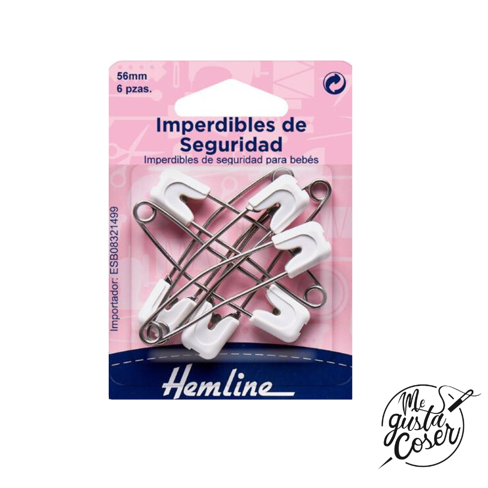 Imperdibles seguridad blanco