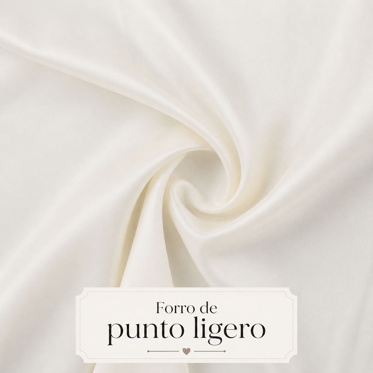 Forro de punto fino y ligero