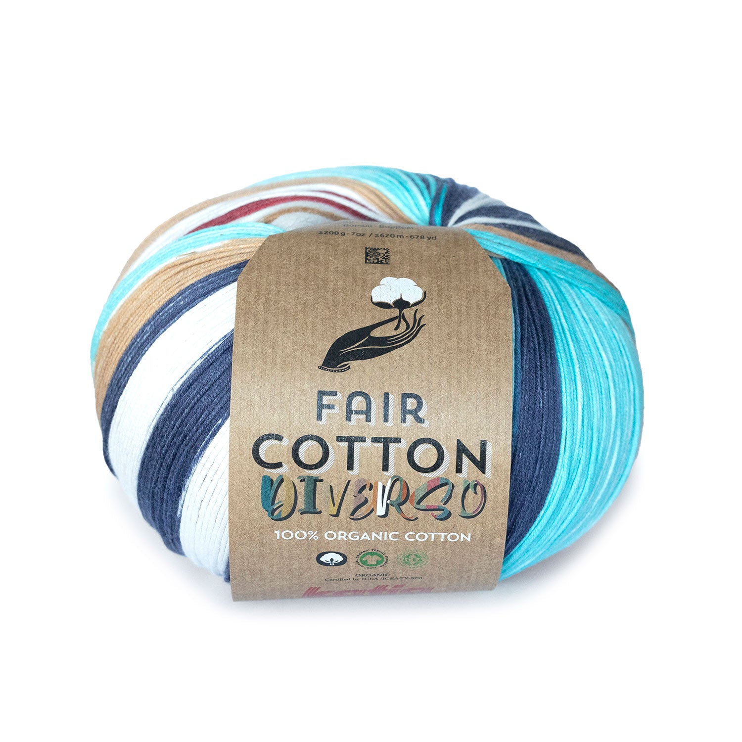 Algodón orgánico multicolor Fair Cotton Diverso Katia
