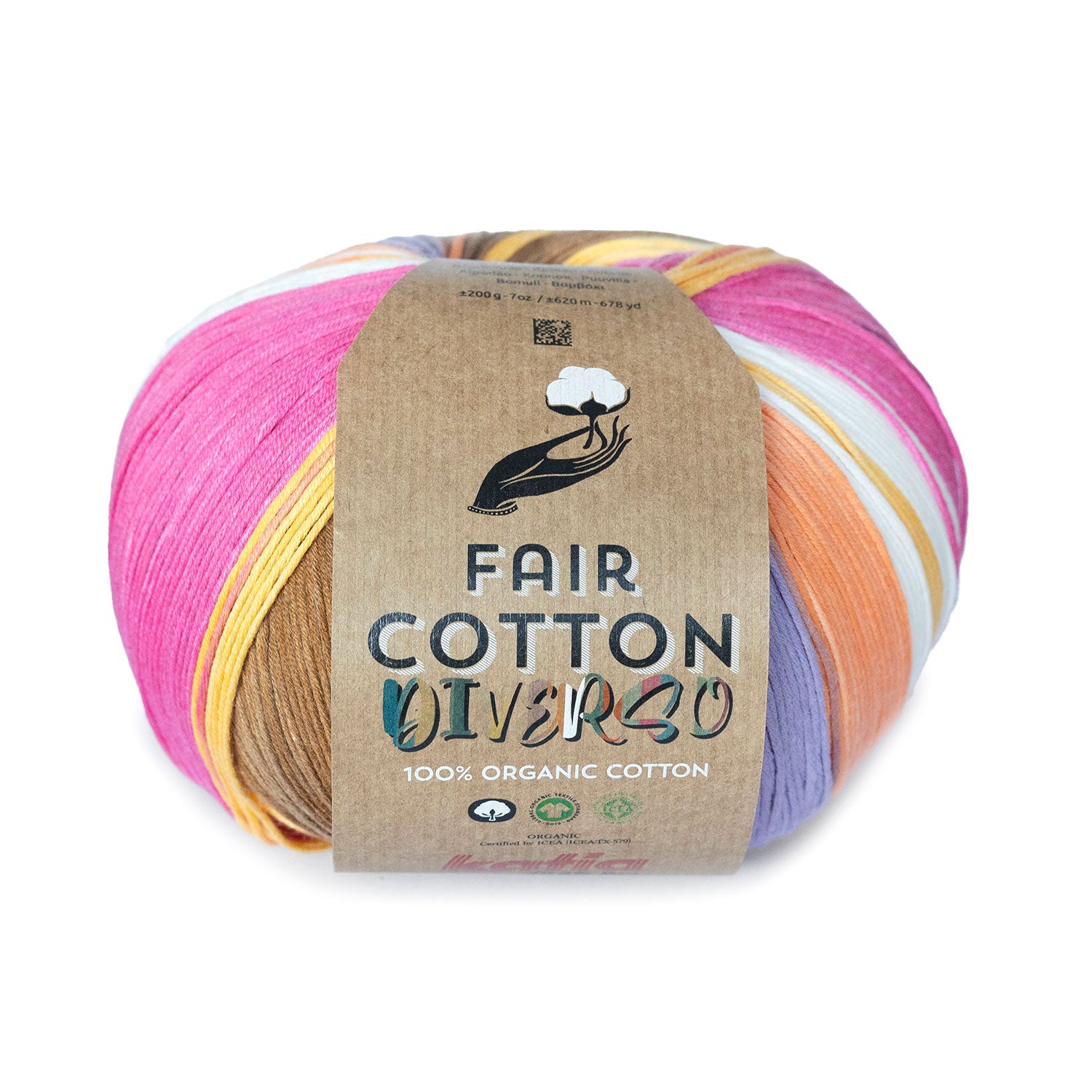 Algodón orgánico multicolor Fair Cotton Diverso Katia