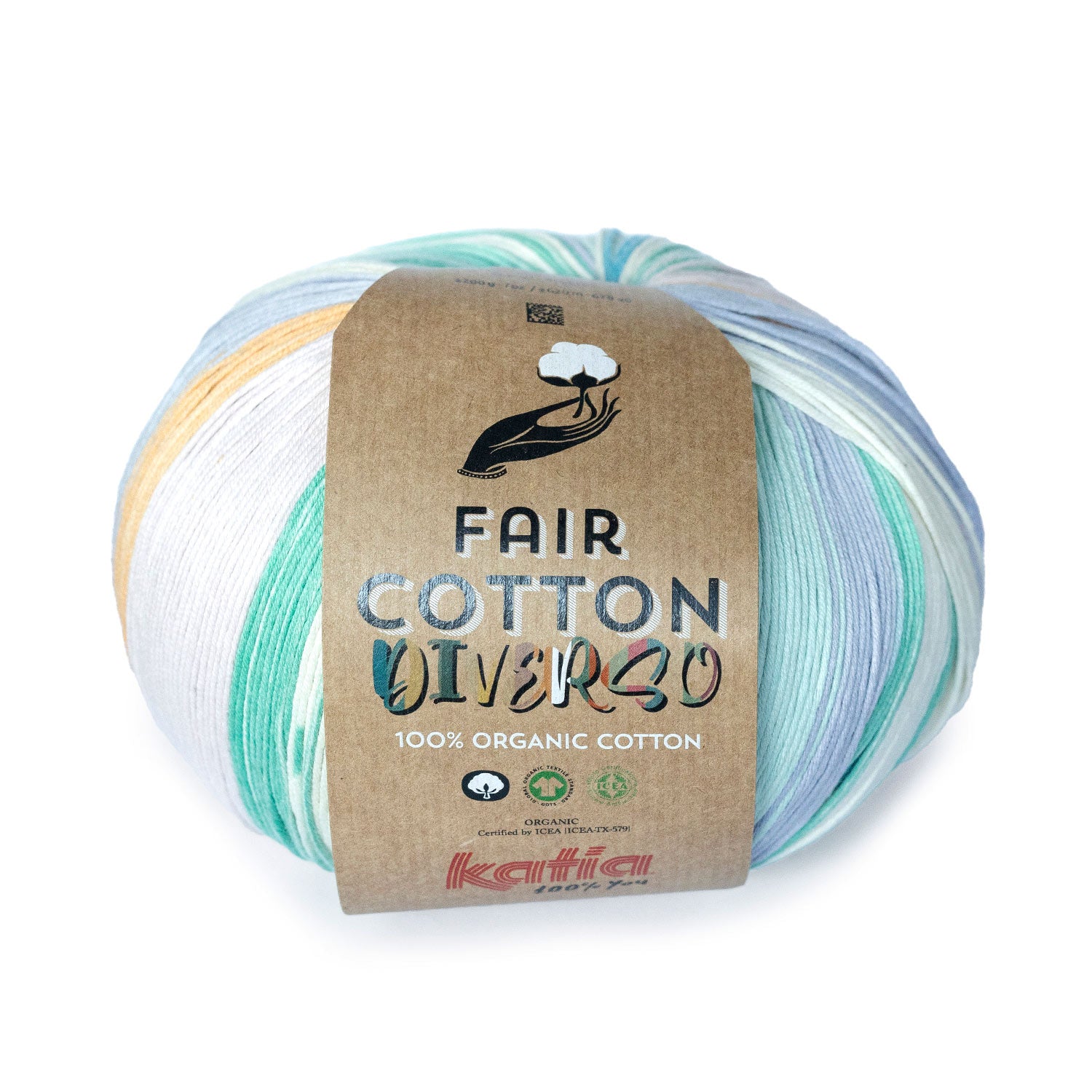 Algodón orgánico multicolor Fair Cotton Diverso Katia