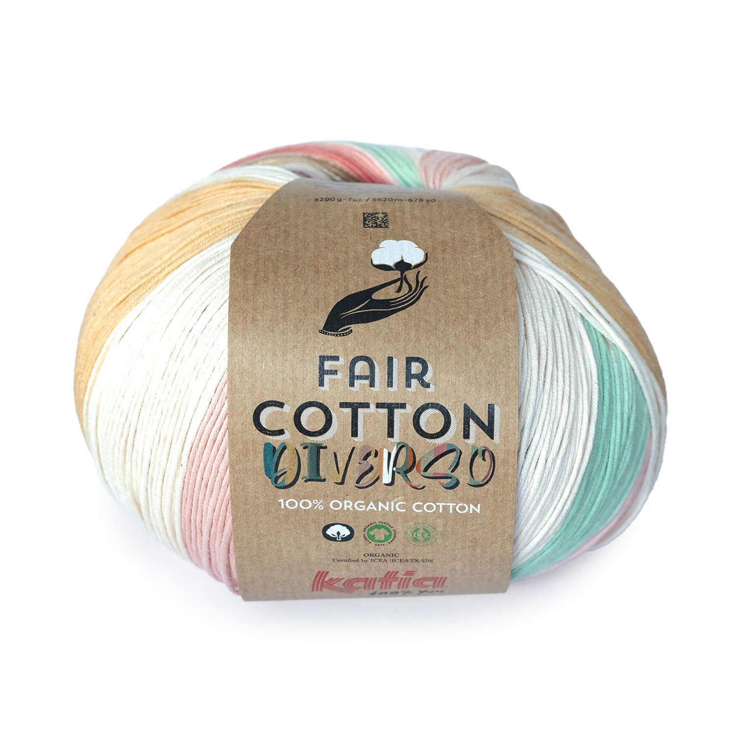 Algodón orgánico multicolor Fair Cotton Diverso Katia