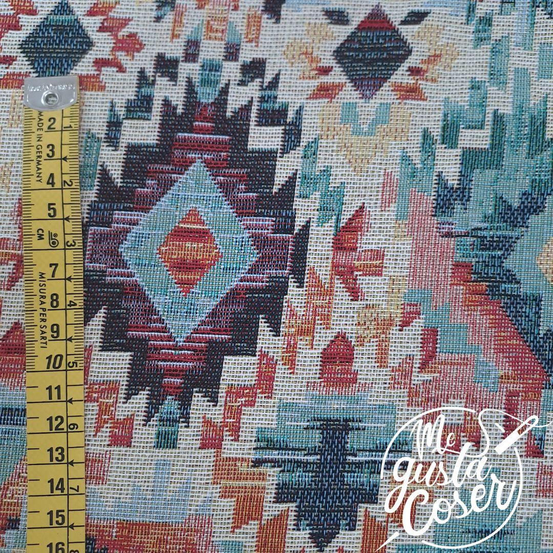 Tejido Jacquard Gobelino Etnico – Ancho 280 cm