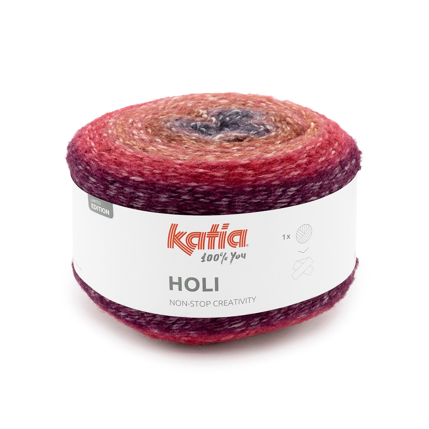 Lana Katia Holi– Ovillo multicolor 200g