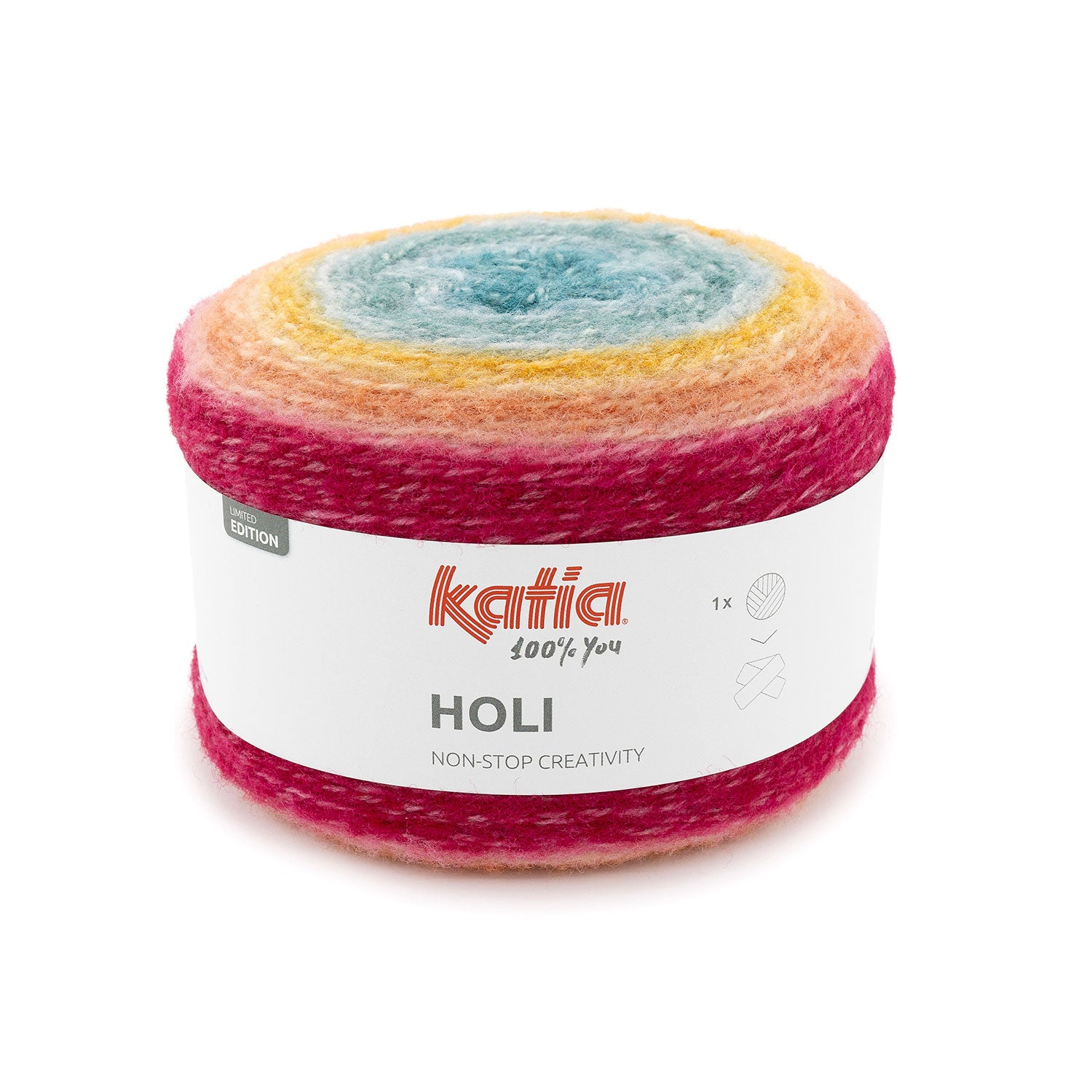 Lana Katia Holi– Ovillo multicolor 200g