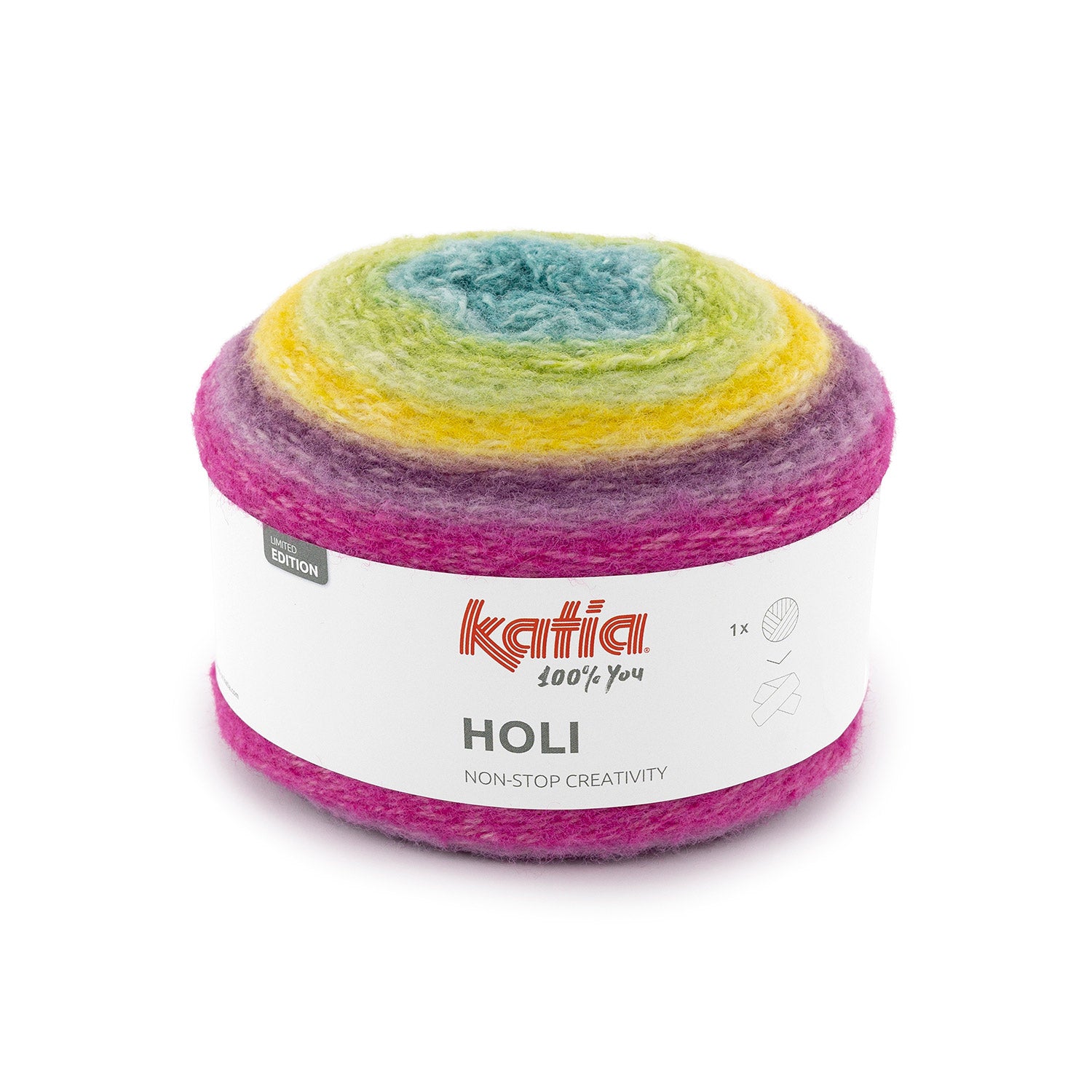 Lana Katia Holi– Ovillo multicolor 200g