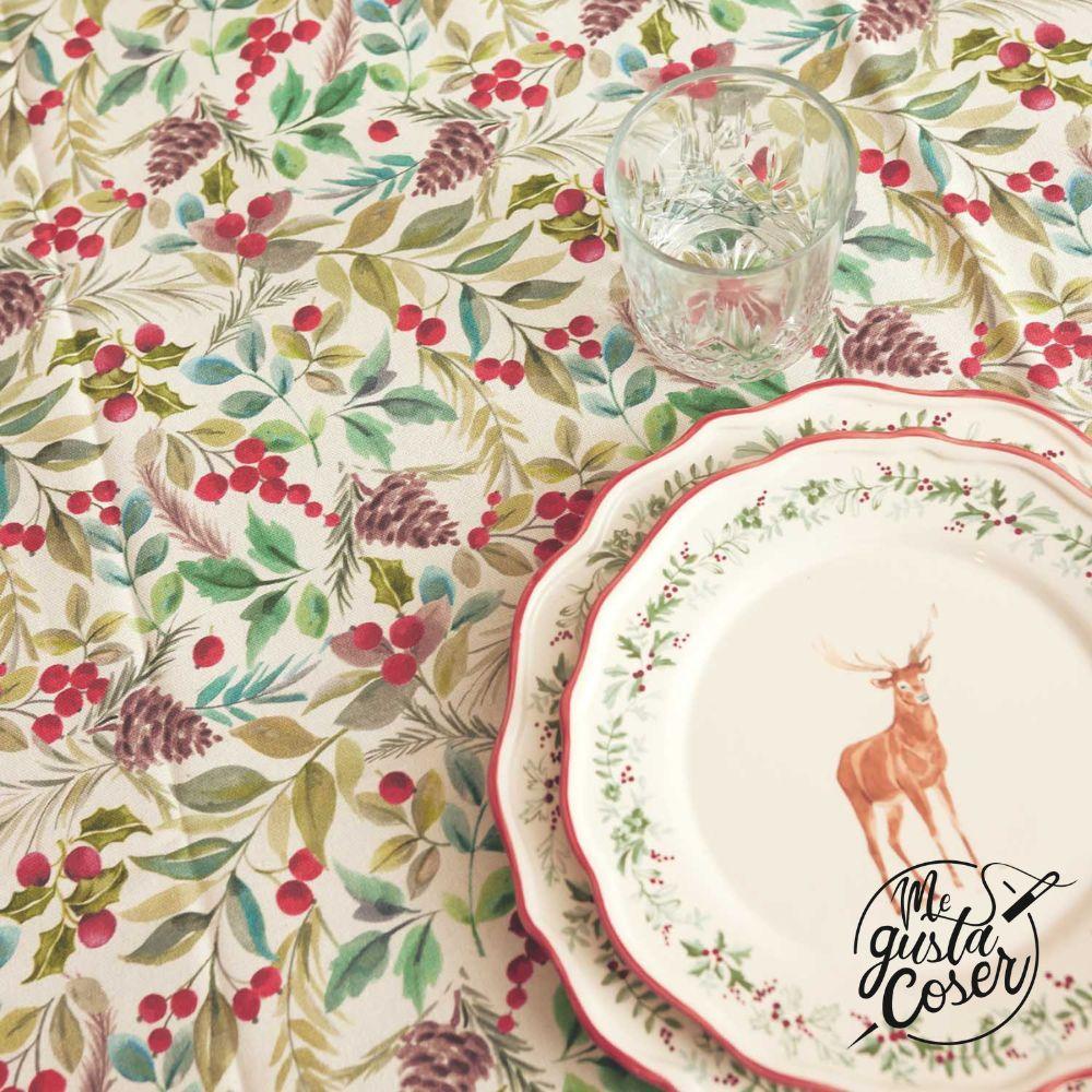 Canva Loneta de algodón con estampado navideño Xmas – Katia Fabrics
