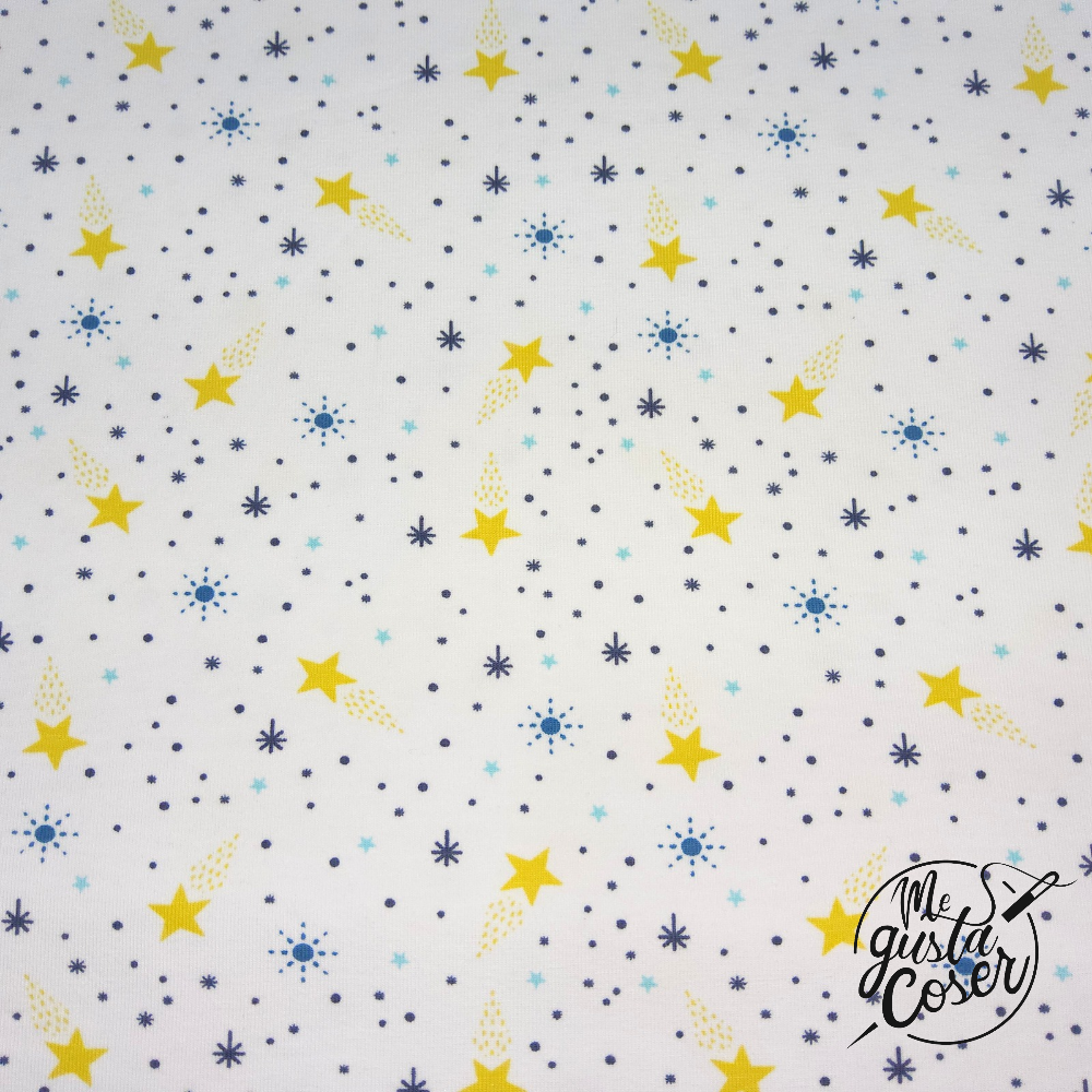 Tela Jersey estrellas