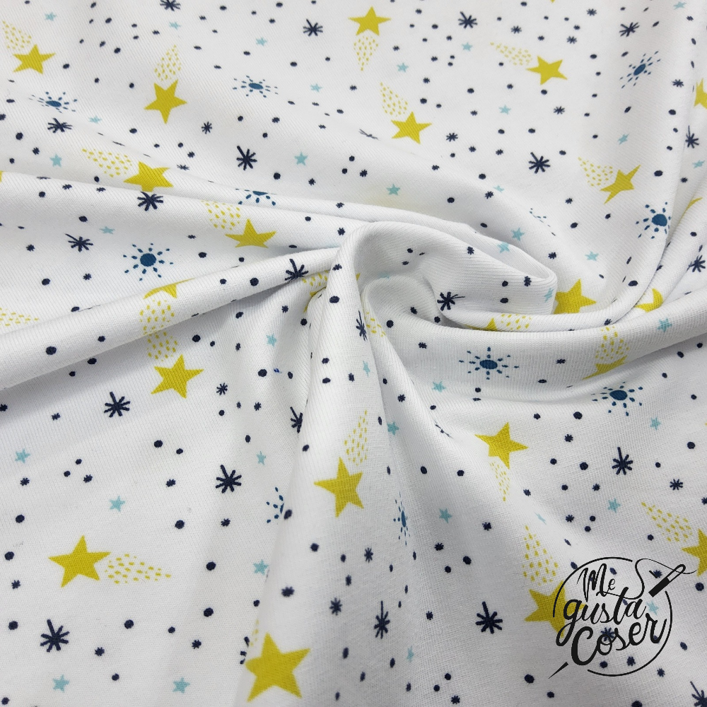 Tela Jersey estrellas