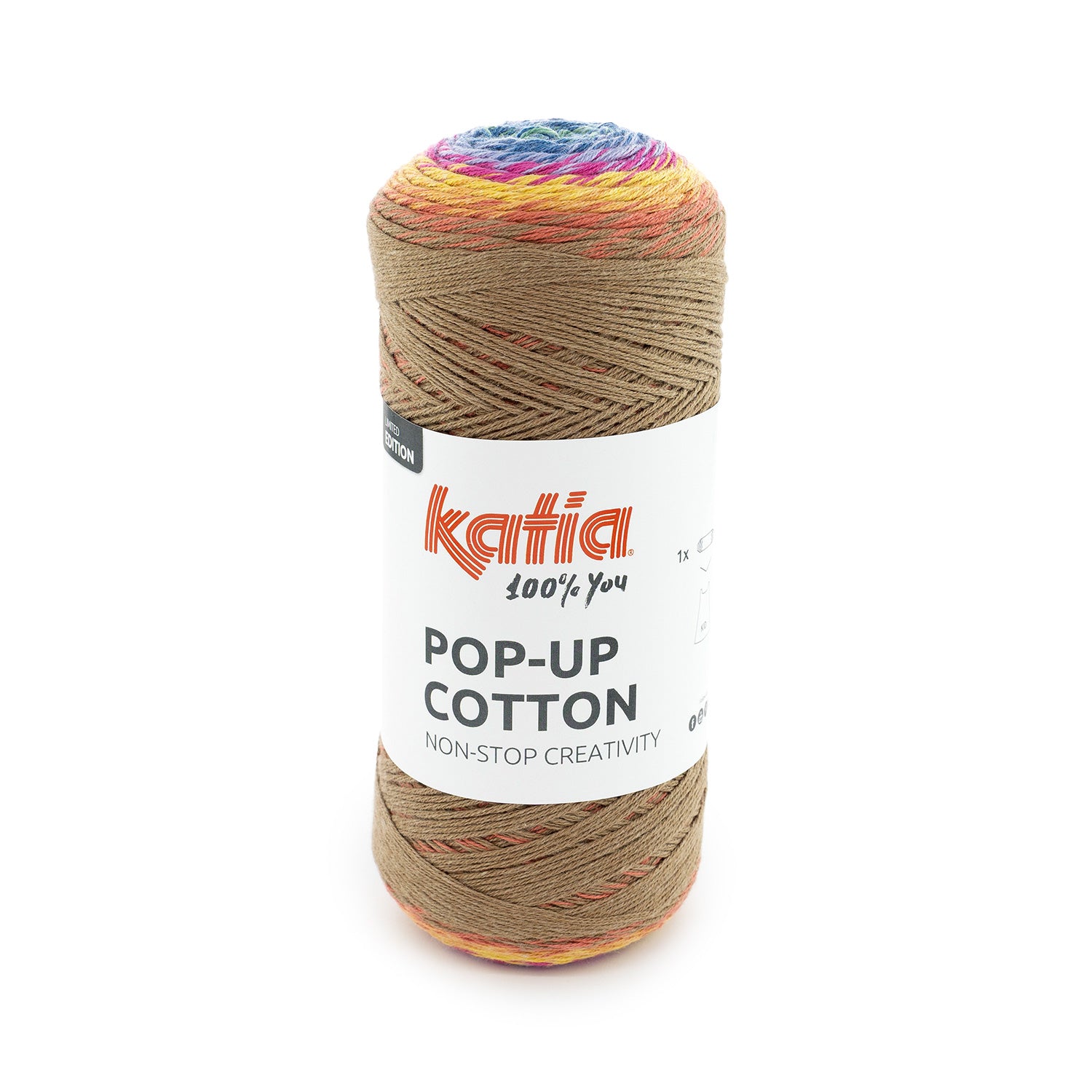 Lana Katia Pop Up Cotton – Algodón Multicolor Degradado