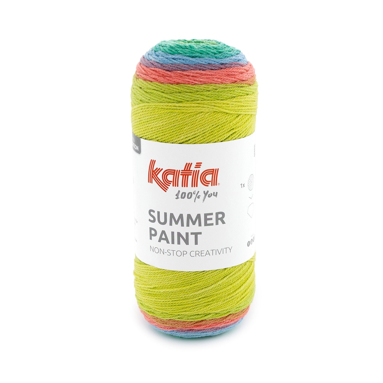 Hilo mezcla algodón multicolor Summer Paint Katia