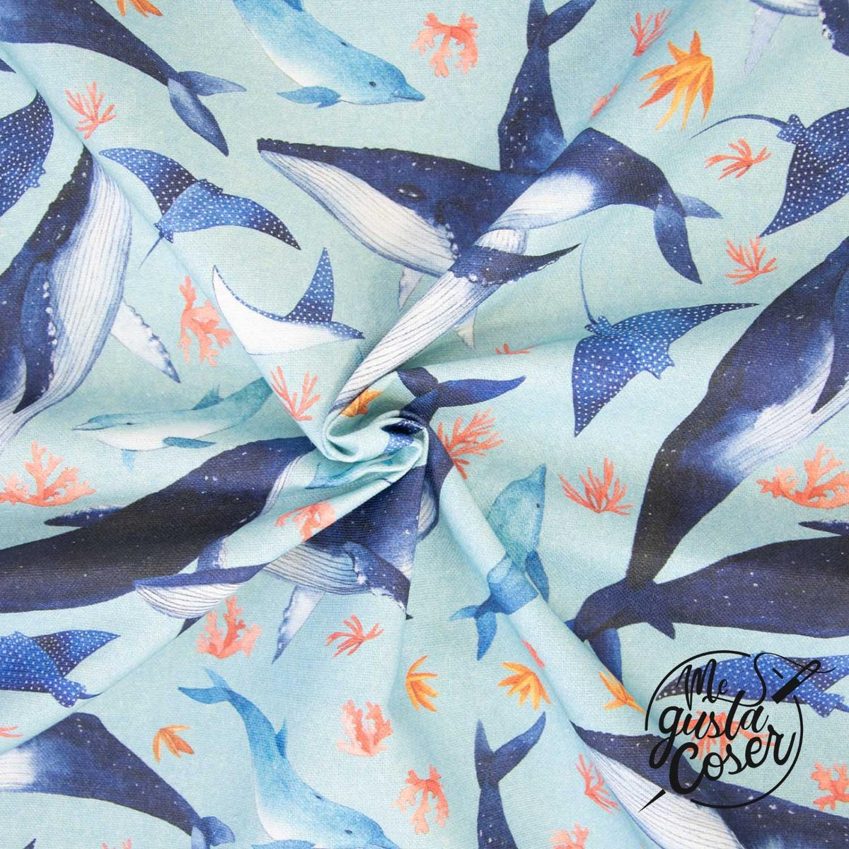 Tela de loneta 8 oz Magic Seaworld de Katia