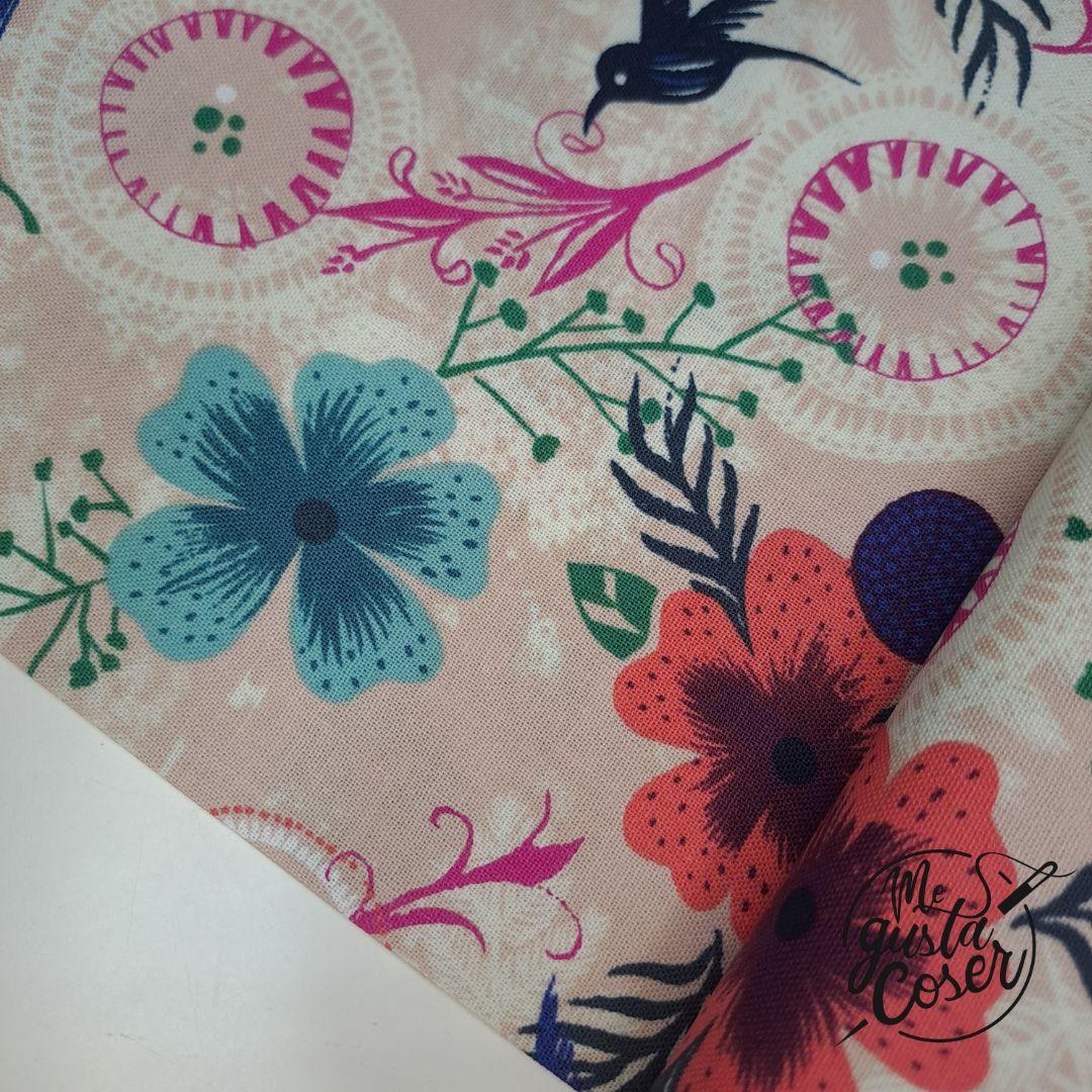 Tela patchwork Cotton and Steel Honeymoon colibri 2016 2
