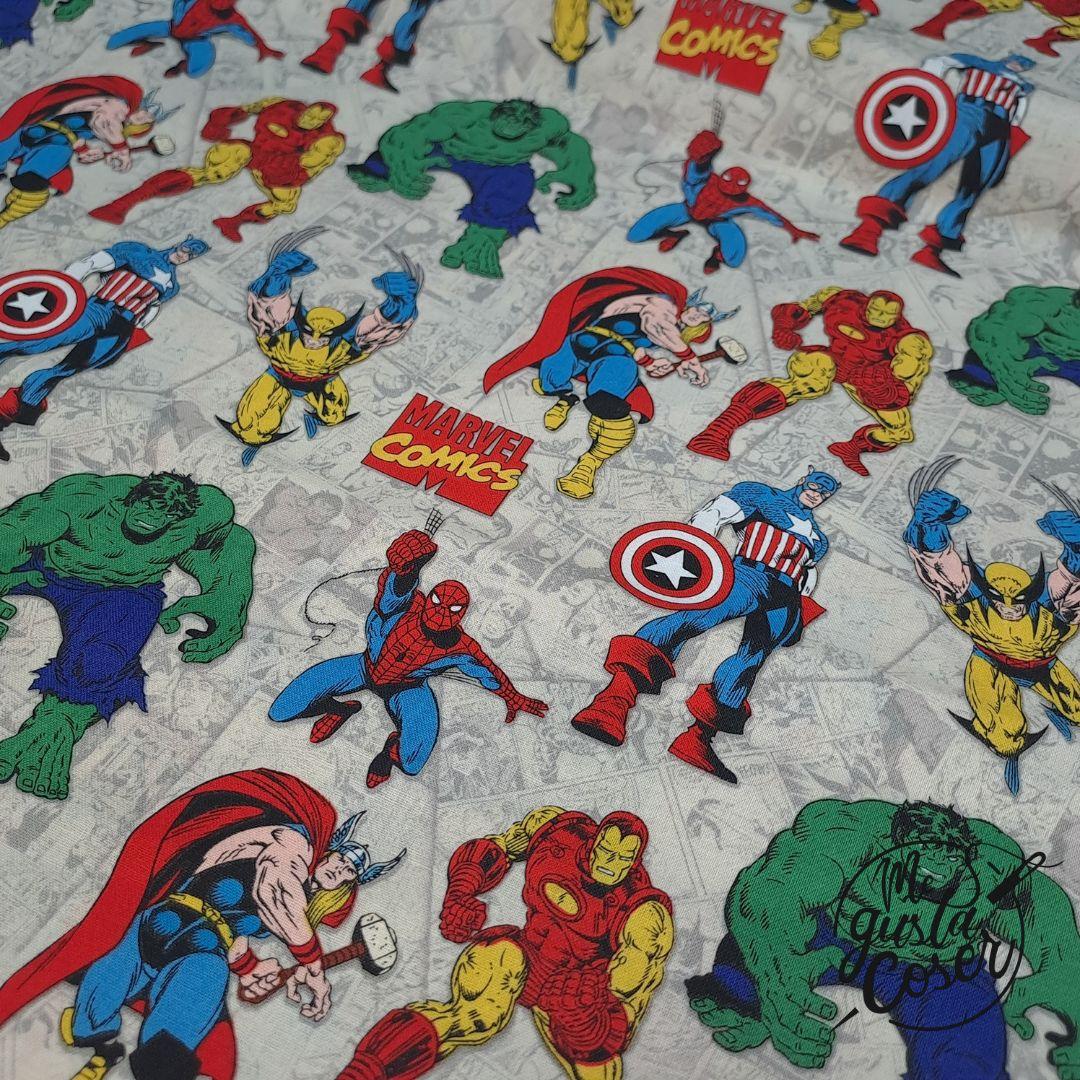 Tela patchwork Marvel comics