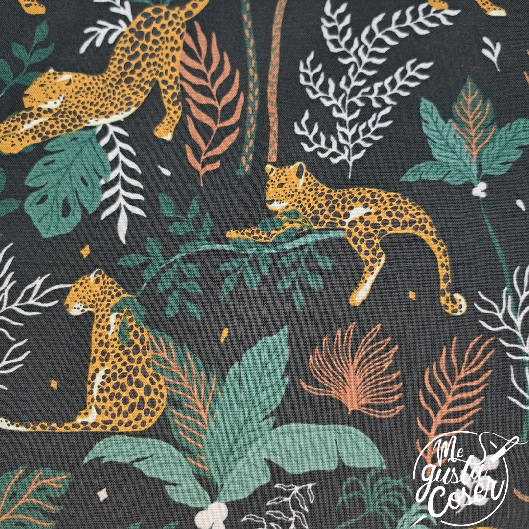 Tela patchwork RJR Magic of Serengeti Leopard
