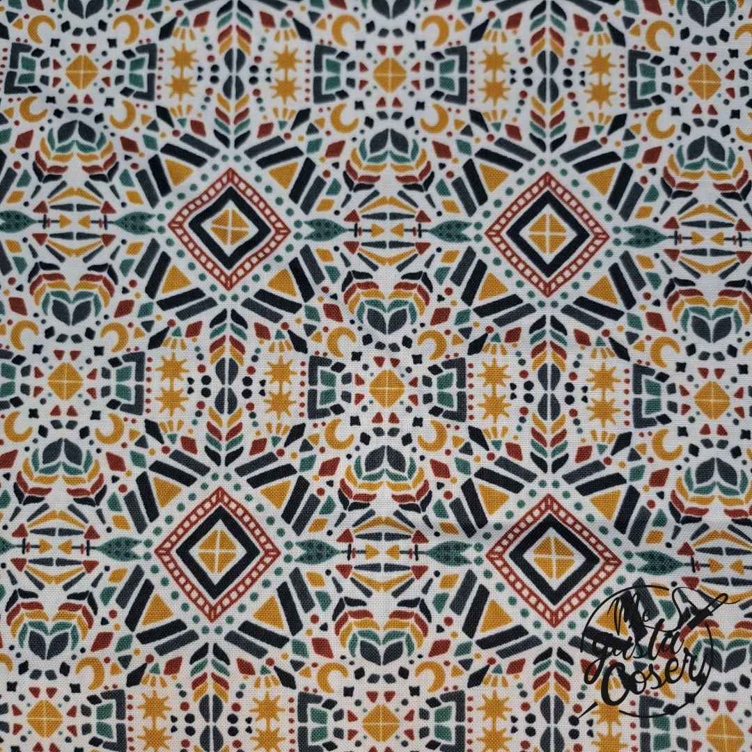 Tela patchwork RJR Magic of Serengeti Southern Geometry