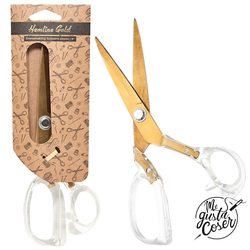 Tijeras de Confección Hemline Gold 20 cm – Elegancia dorada para cada corte