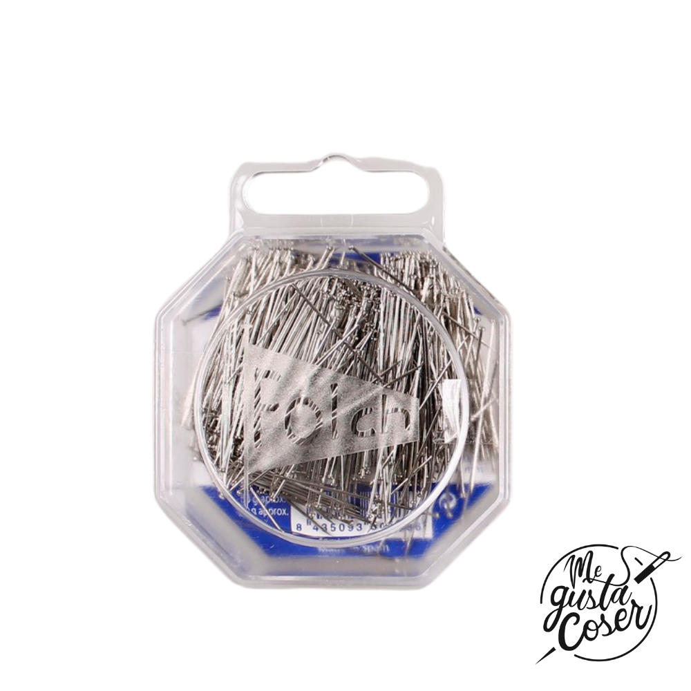 Alfileres de acero caja 50gr