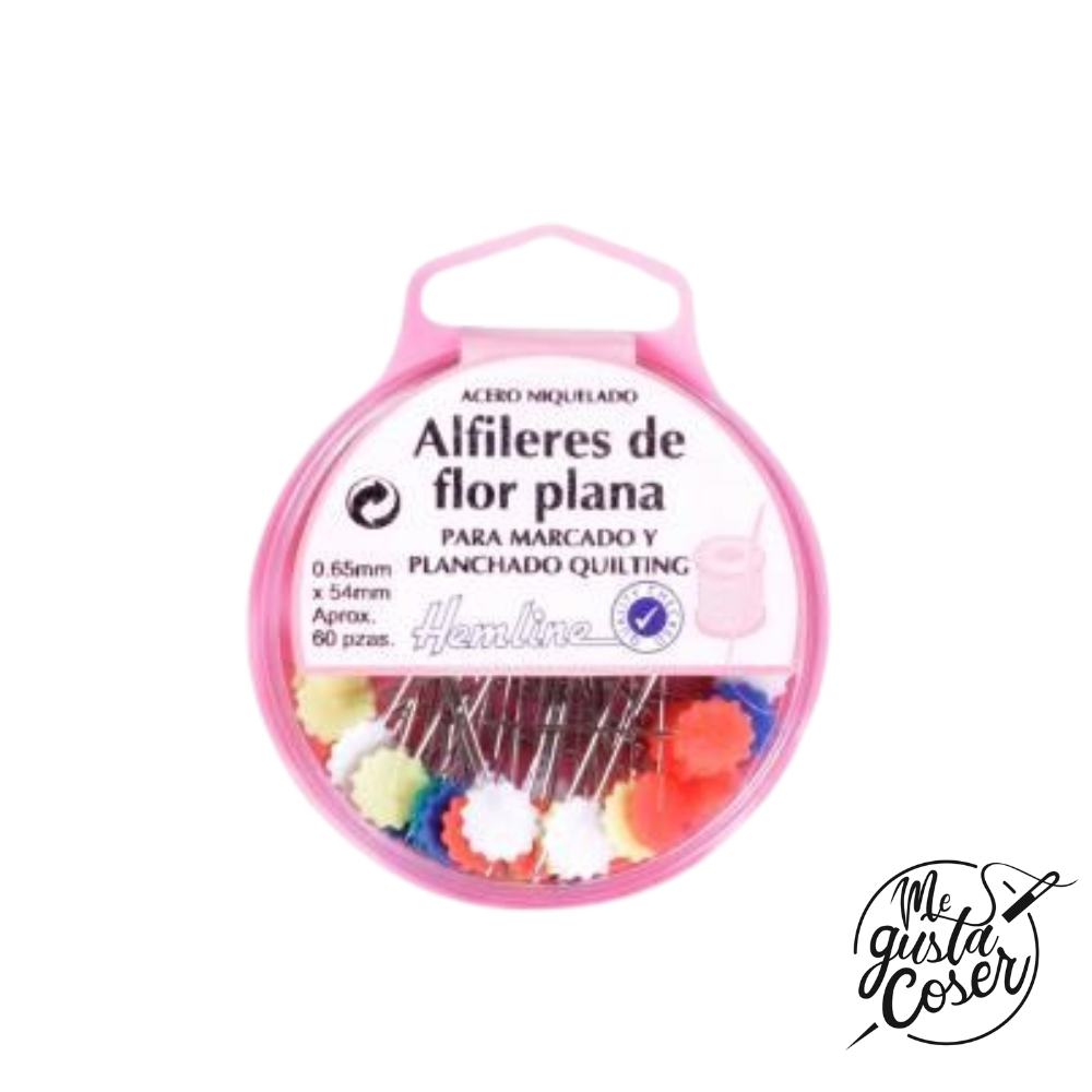 Alfileres cabeza flor