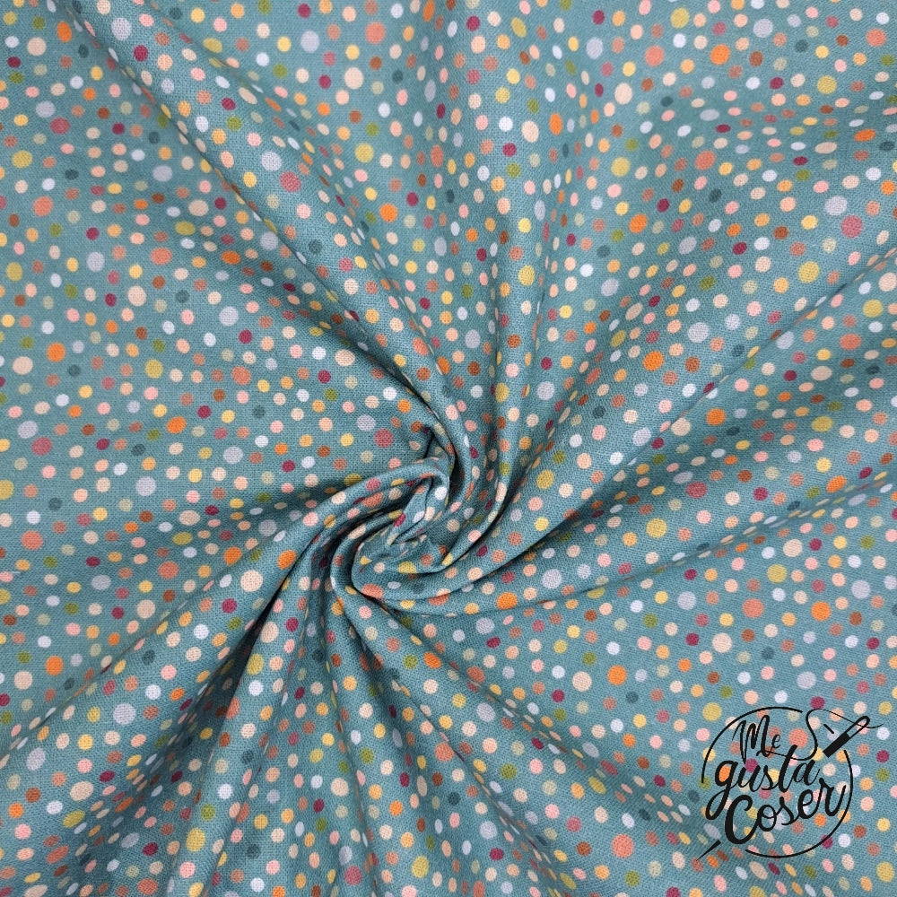 Tela popelin algodón estampado Animales Lunar Coordinado