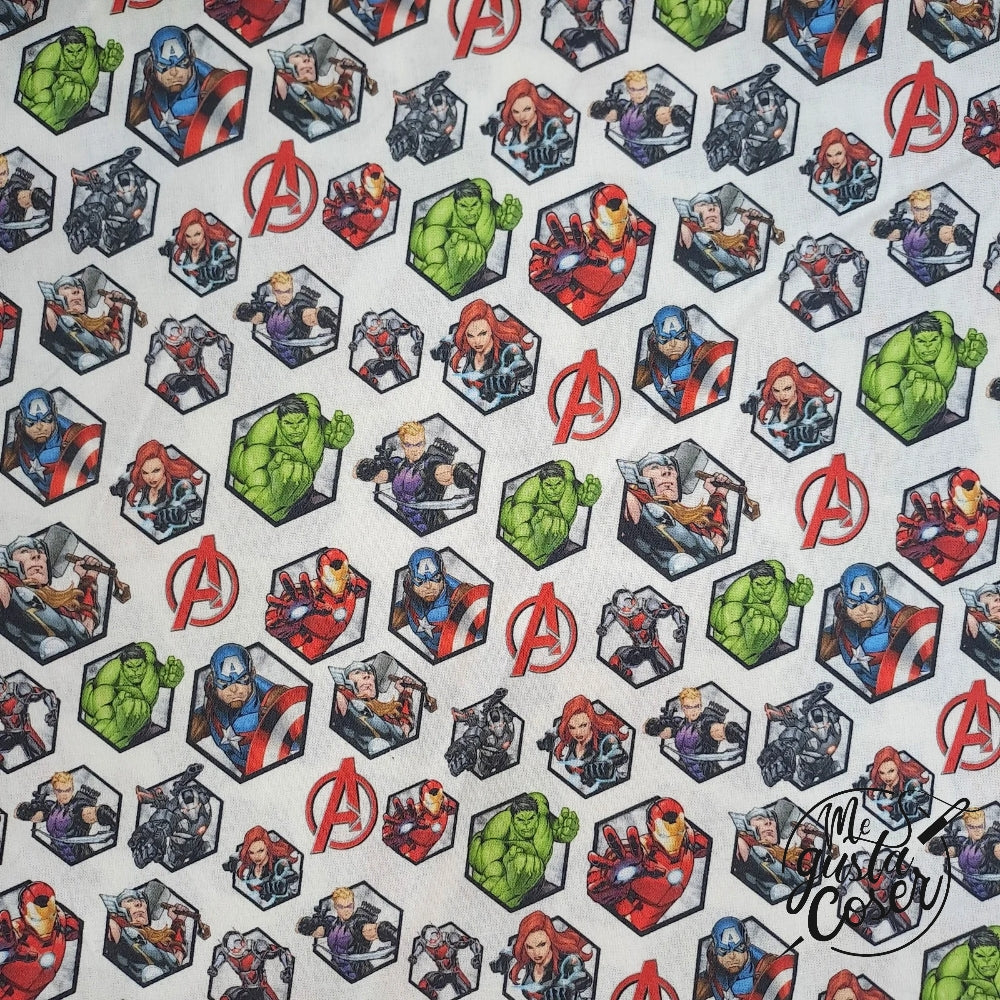 Tela Popelin Los Vengadores