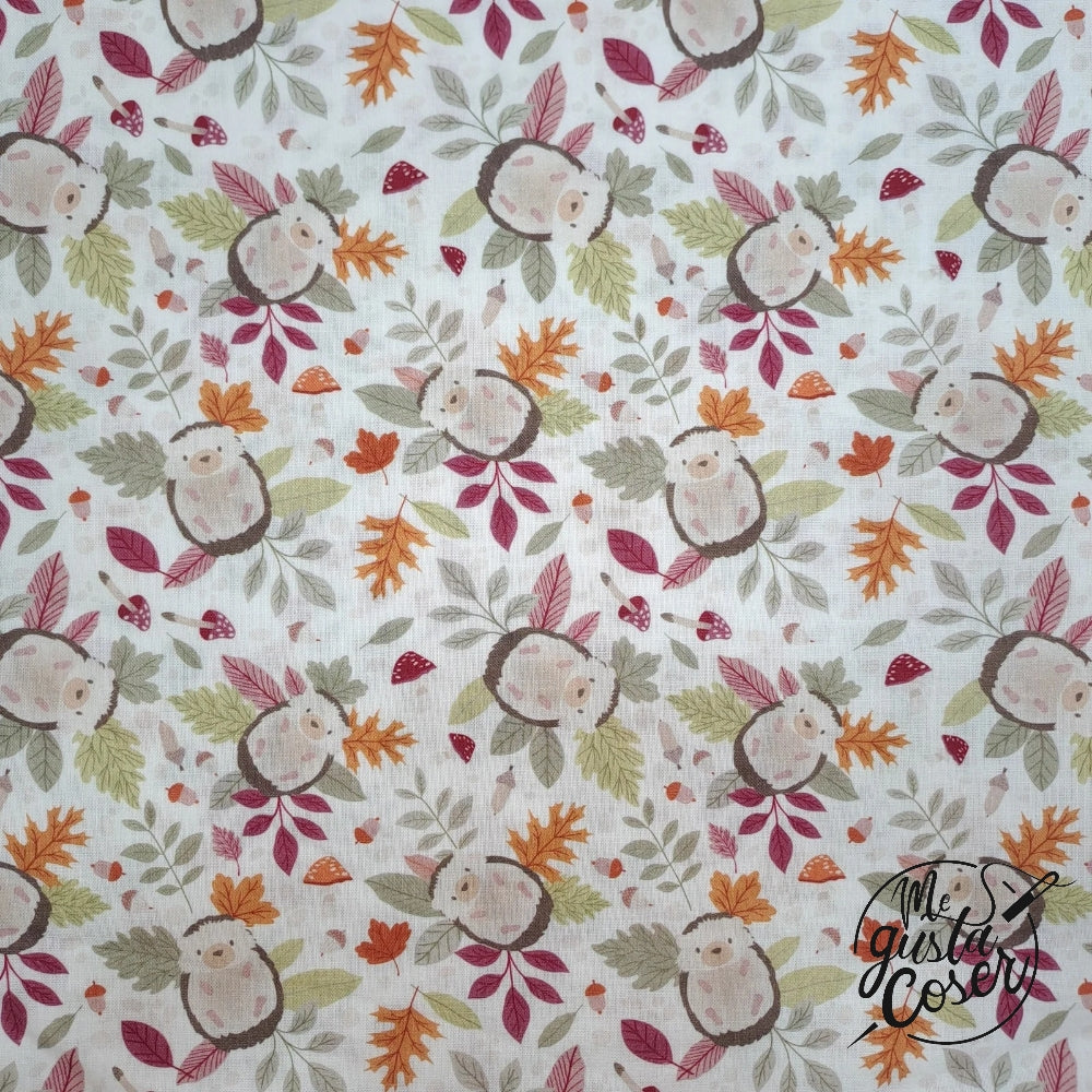 Tela popelín erizos willow 6