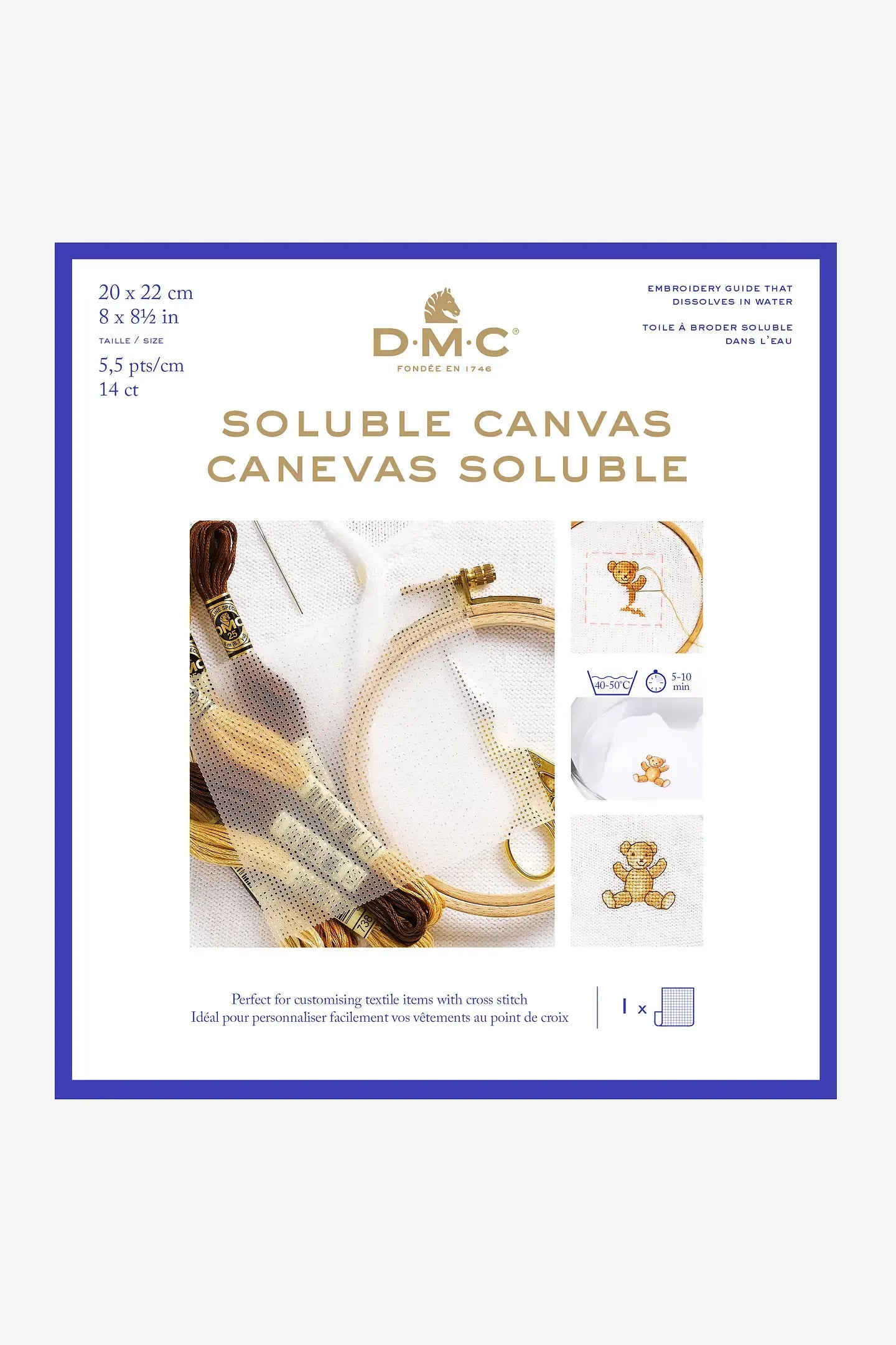 Soluble embroidery fabric