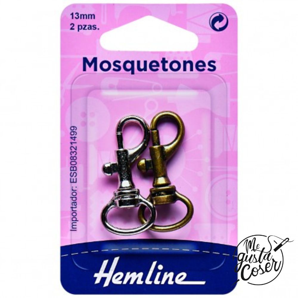Mosquetón con hebilla giratoria Hemline – Disponible en 13 mm y 20 mm
