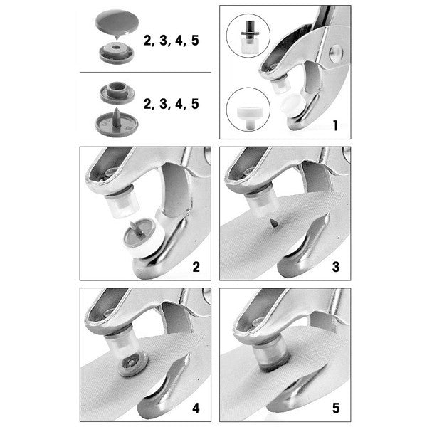 Alicates Prym Love Vario para snaps, ojales y perforaciones