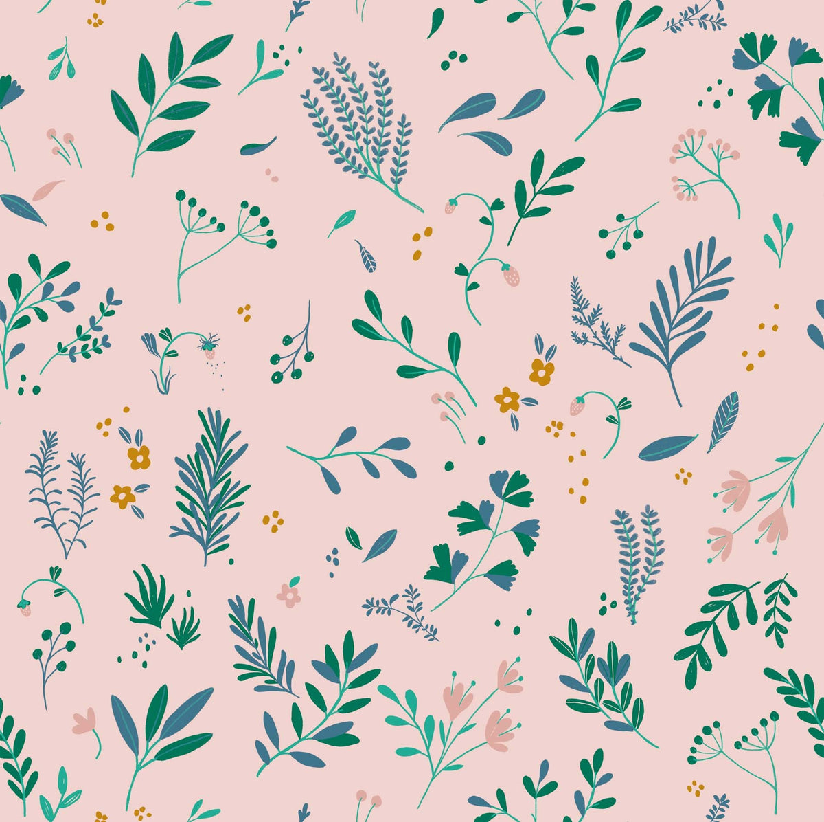 Local Flowers Jersey Fabric
