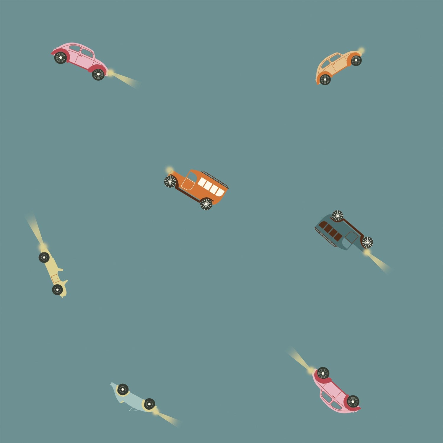 Tela Waterproof Retro Cars