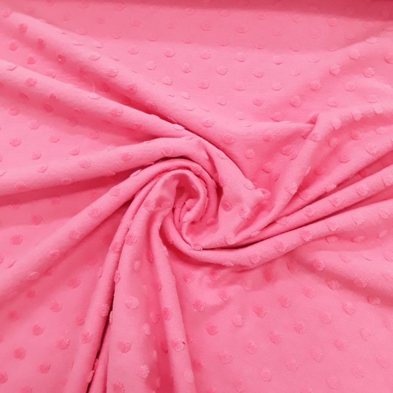 Punto jersey camiseta topitos en relieve