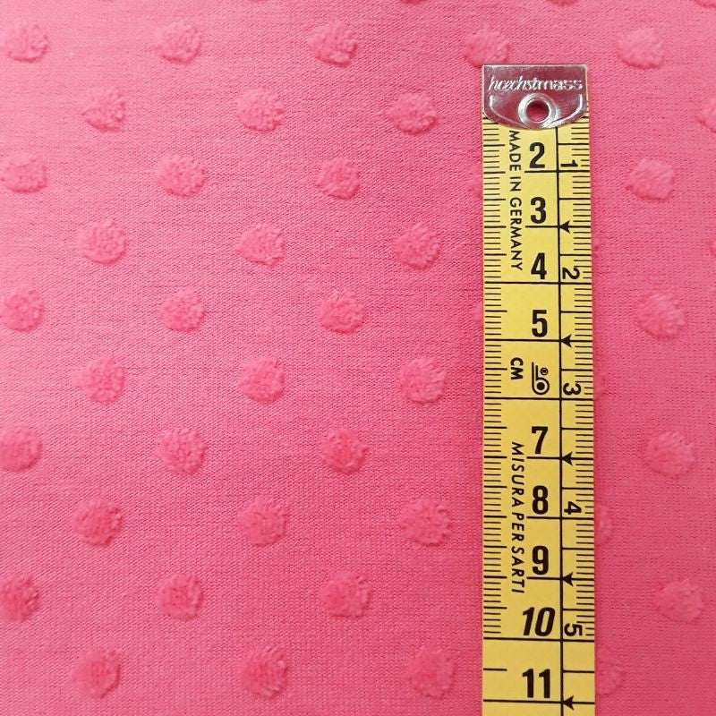 Punto jersey camiseta topitos en relieve