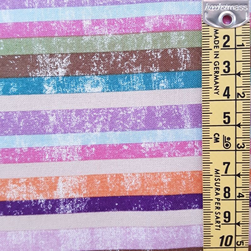 Tela patchwork Rayas multicolor