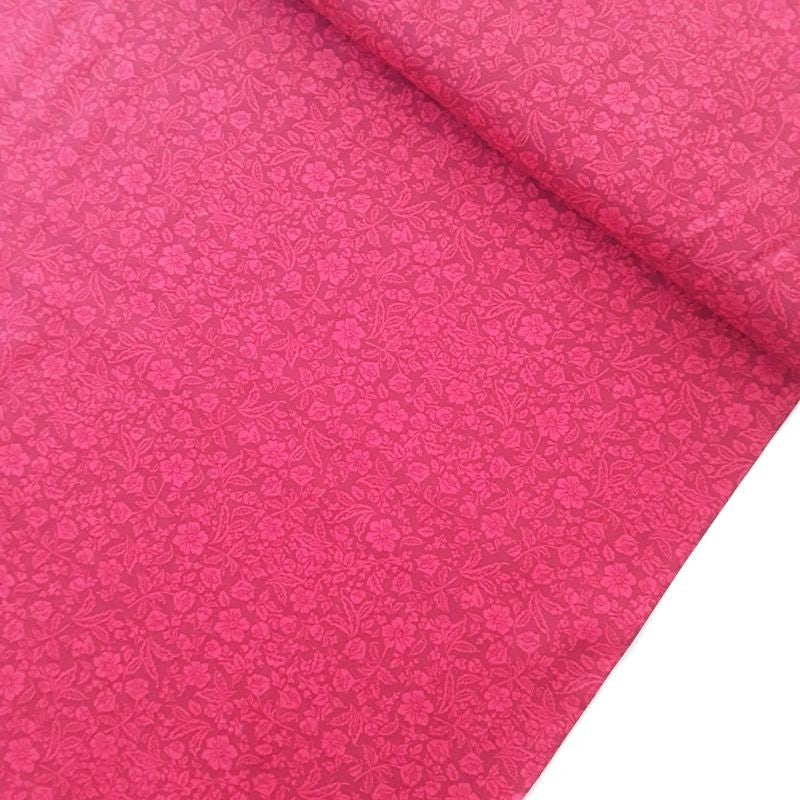 Tela patchwork rosas rojas