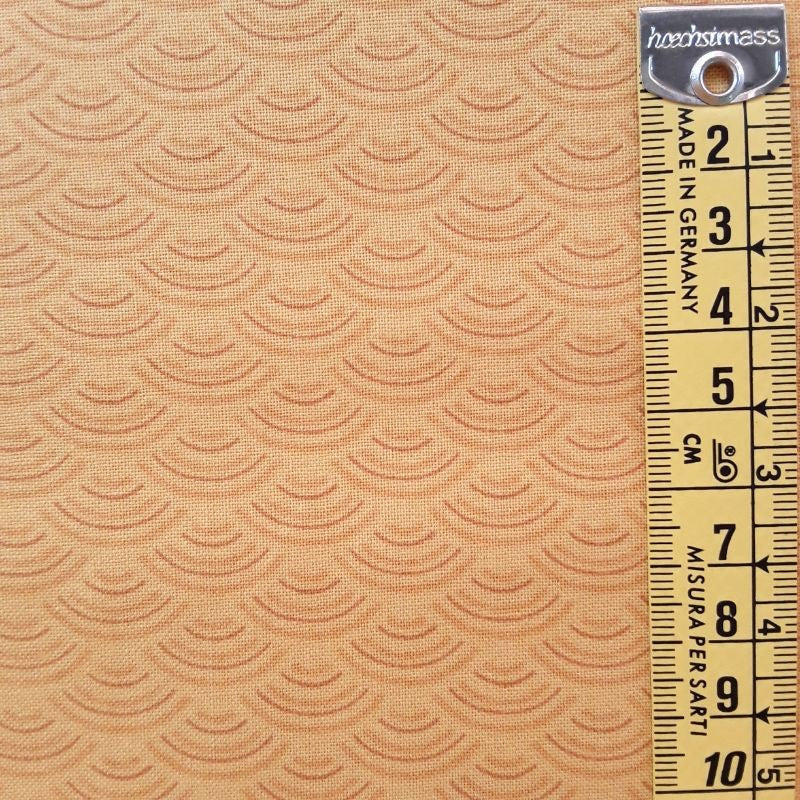 Tela patchwork ondas amarillo