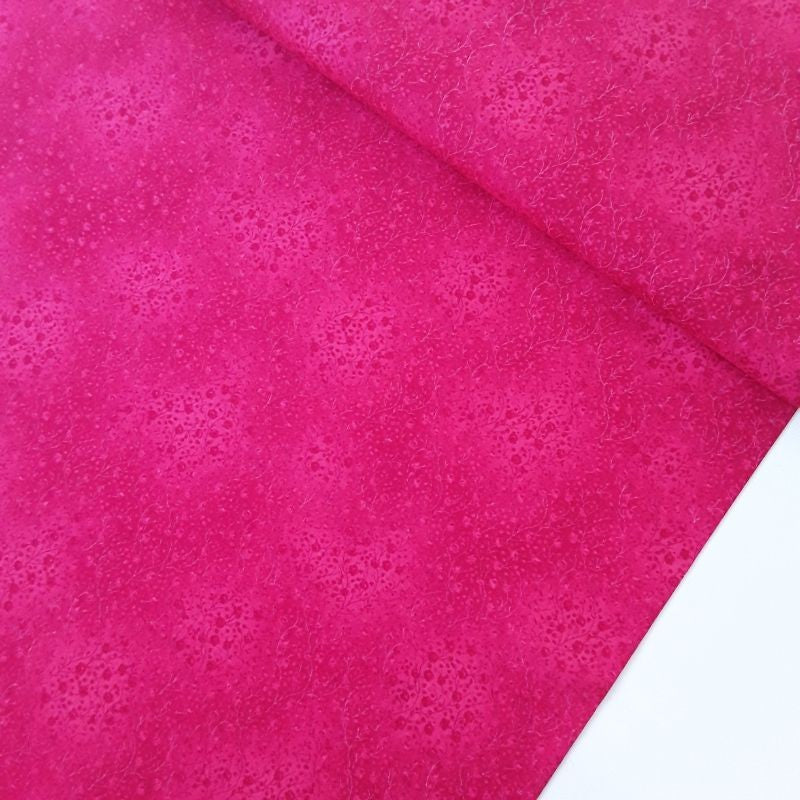 Tela patchwork floral tonos fucsias