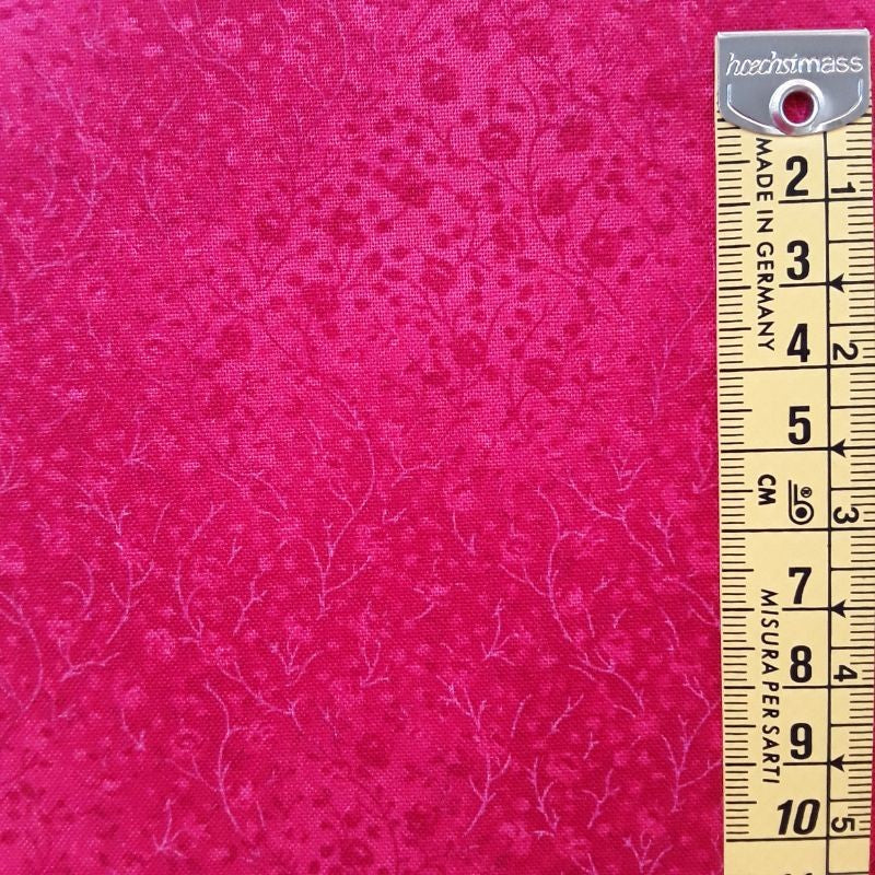 Tela patchwork floral tonos fucsias