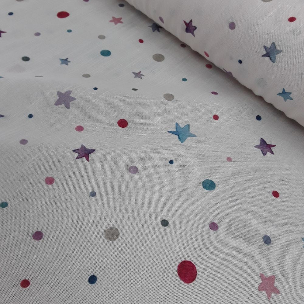 Visillo estrellas multicolor