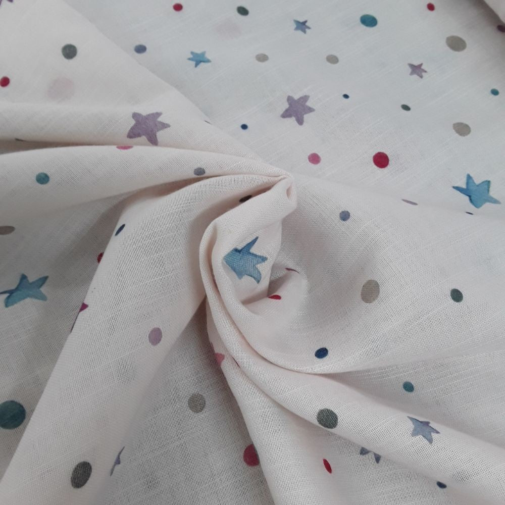 Visillo estrellas multicolor