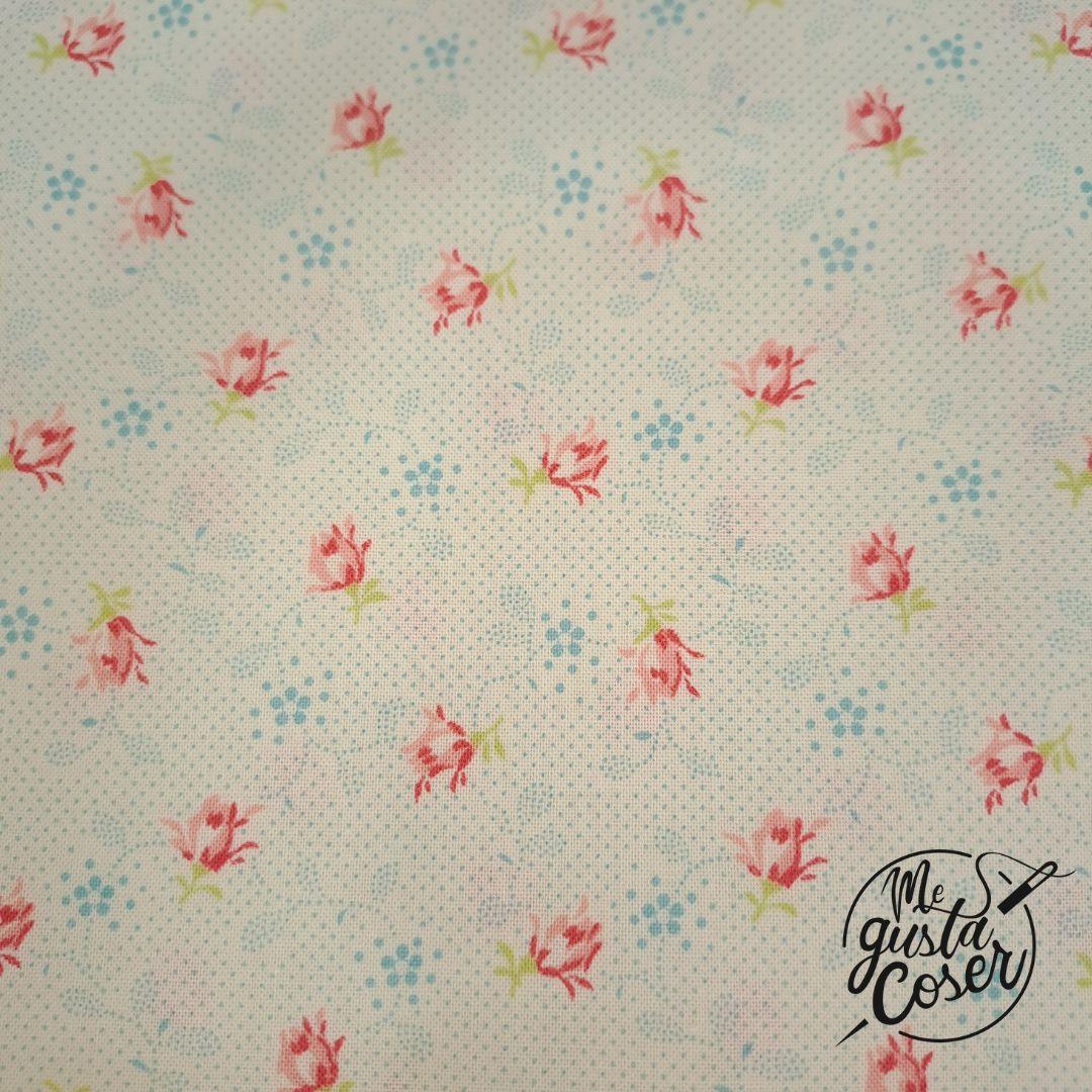 Tela Patchwork floral Bonbon bebe 22452
