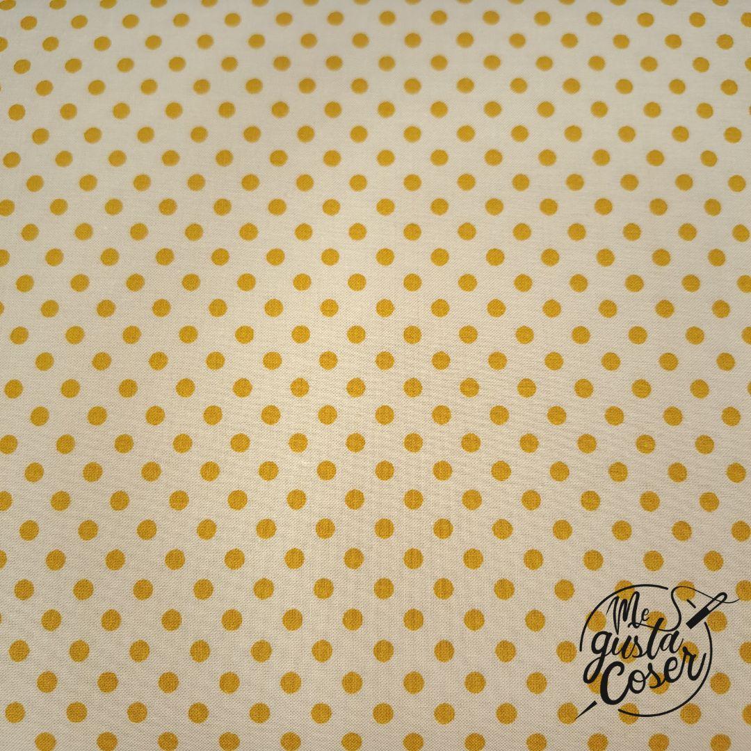 Tela Tilda Patch Creating Memories Polkadot Yellow