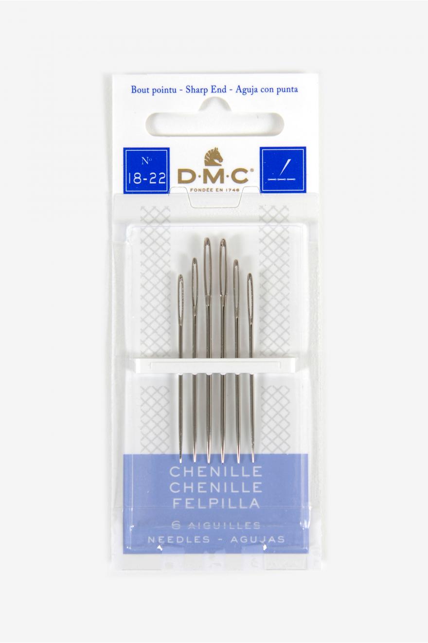 Agujas de Chenilla DMC | Para Bordado con Cintas, Hilos Gruesos y Lana