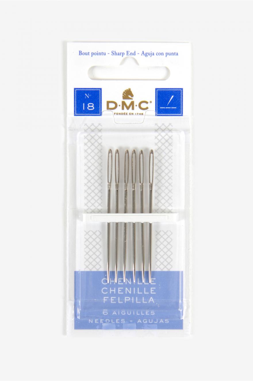 Agujas de Chenilla DMC | Para Bordado con Cintas, Hilos Gruesos y Lana