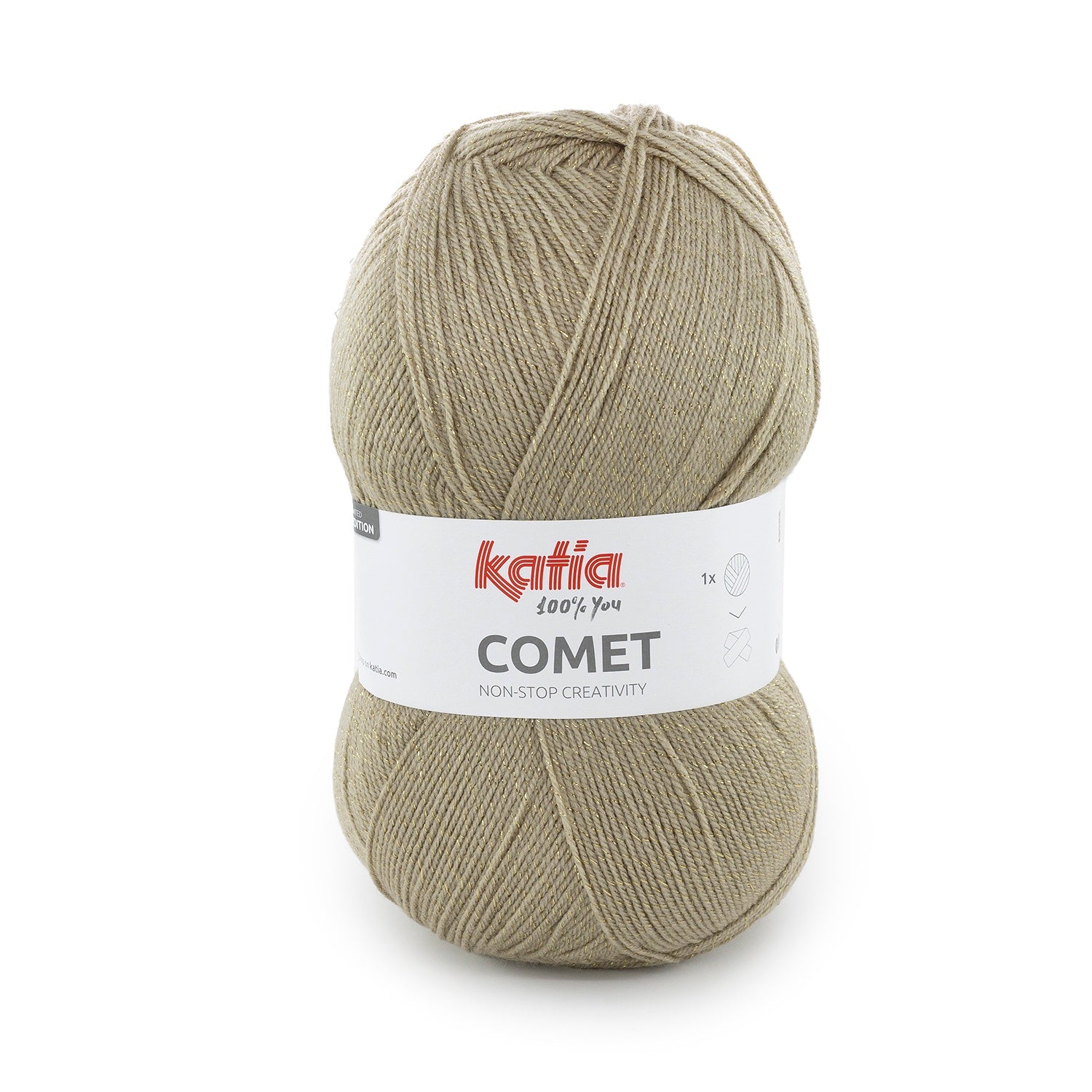 Lana Katia Comet – Ovillo con Brillo Metalizado 300 g